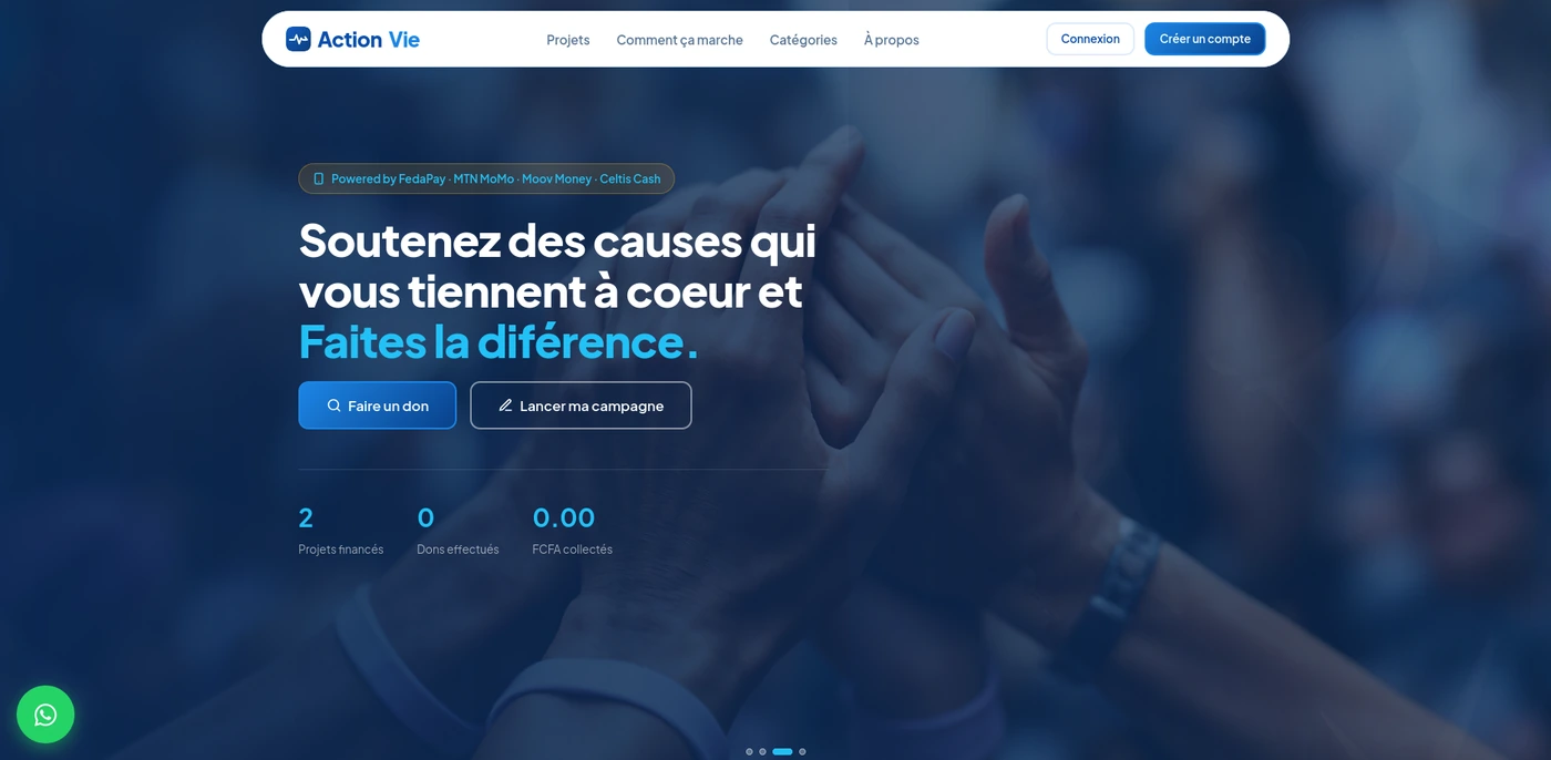 Aperçu du projet ActionVie