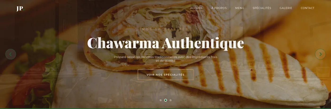 Aperçu du projet JP Chawarma