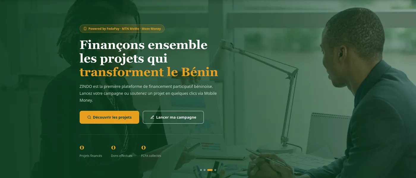 Aperçu du projet Zindo